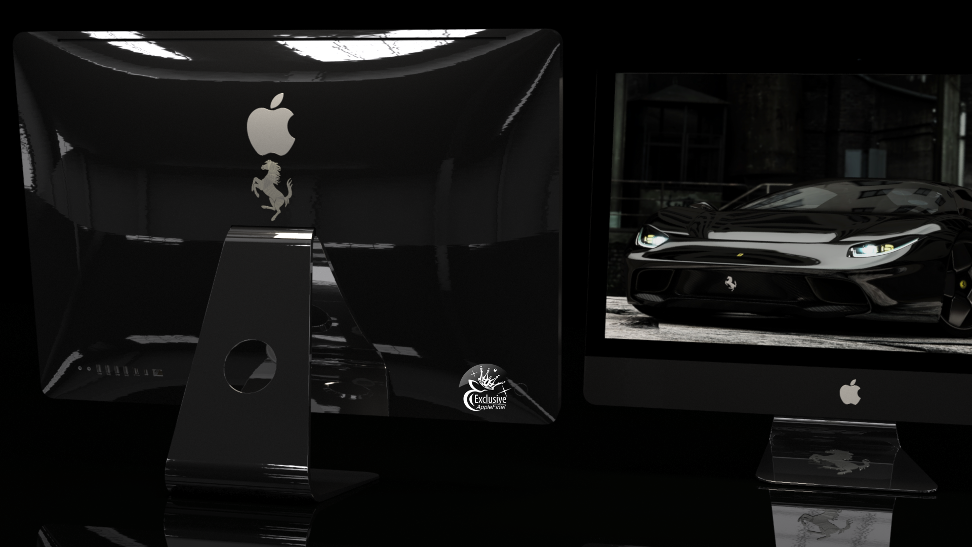 Эксклюзивный iMac Ferrari Black